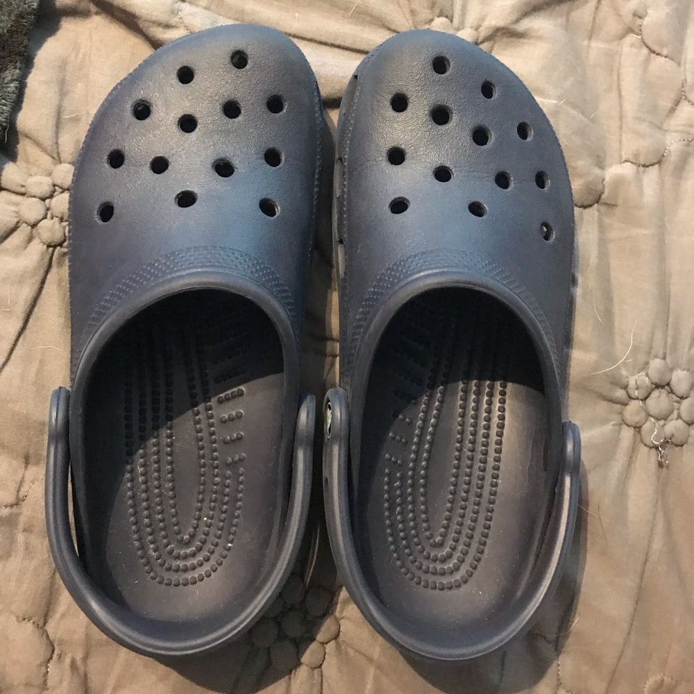 Navy blue crocs